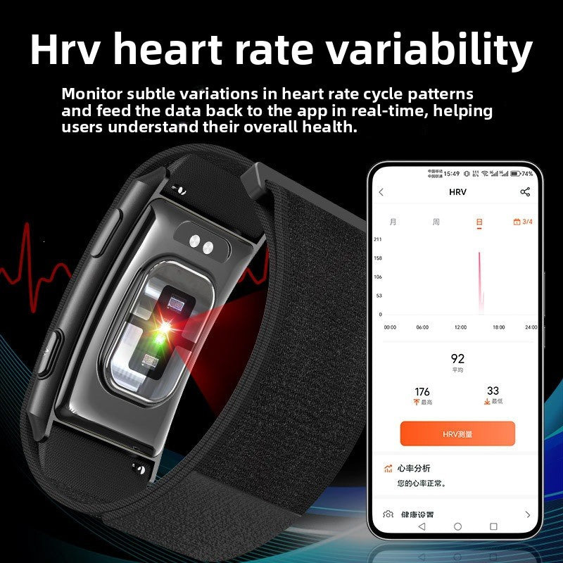 Health Monitoring Smart Watch with Blood Pressure Oxygen Tracking