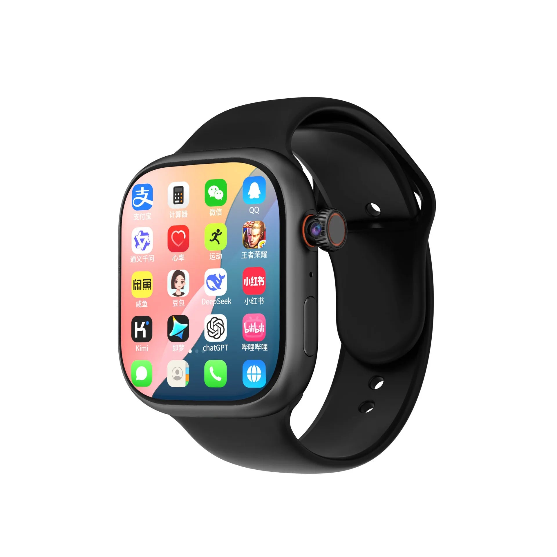 Smart Watch with Rotating Camera and Health Monitoring  (Cross-border version)